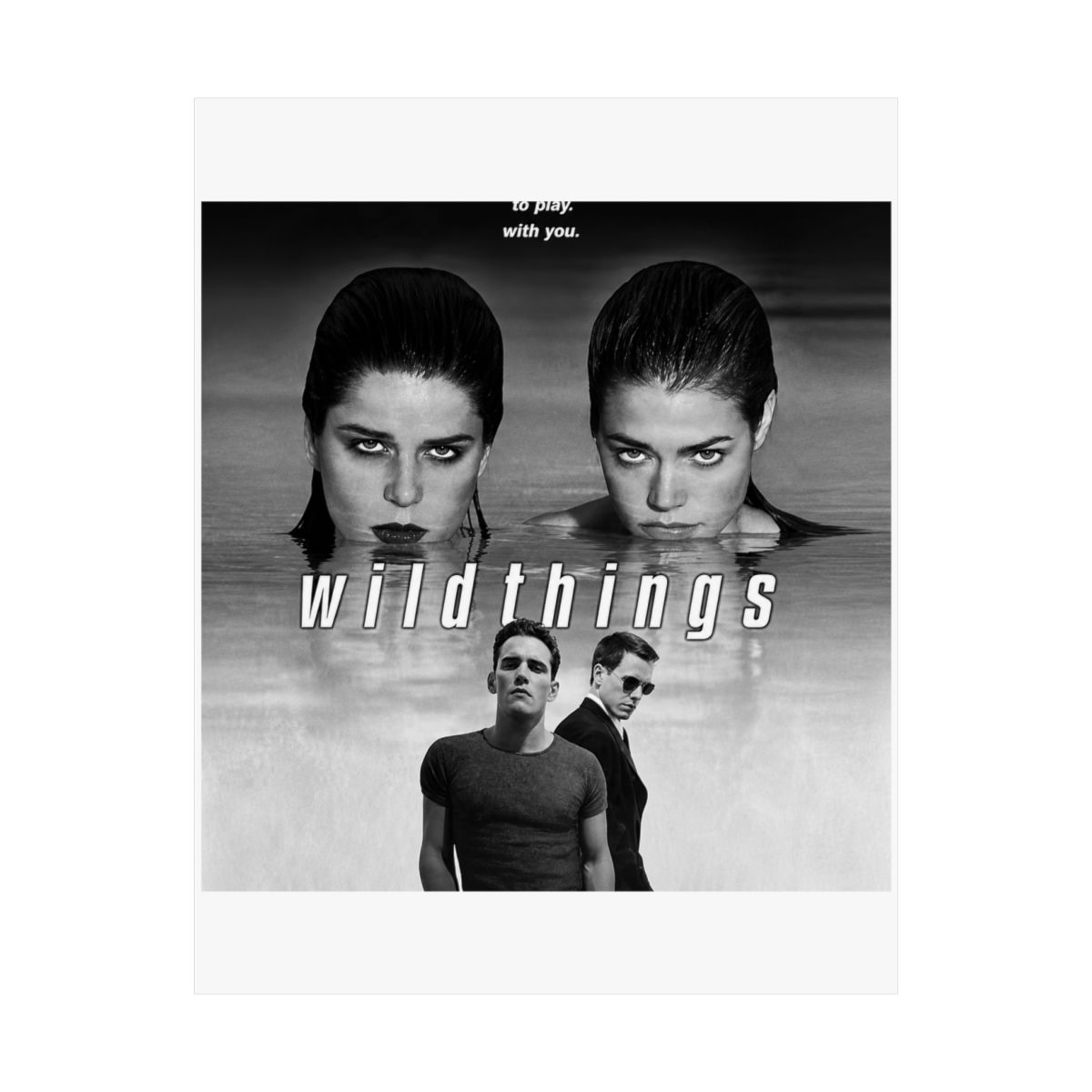 WILD THINGS - 1998 - Original 27x40 Movie Poster - Matt Dillon, Kevin Bacon, Denise Richards, Neve Campbell